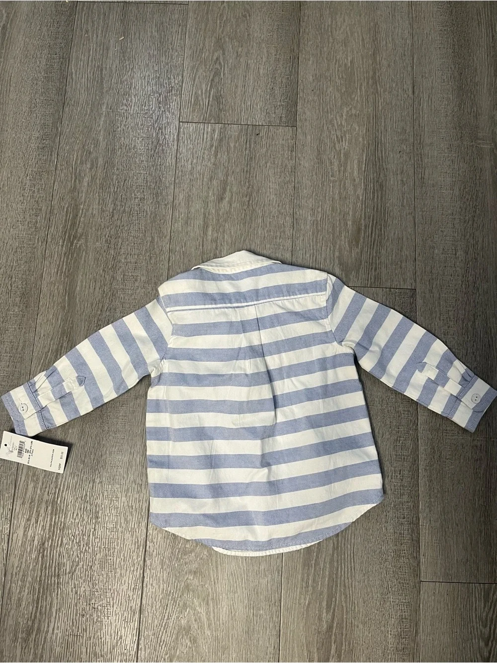 NWT Ralph Lauren Baby Boys Polo Striped Dress Shirt Cotton 18 Months